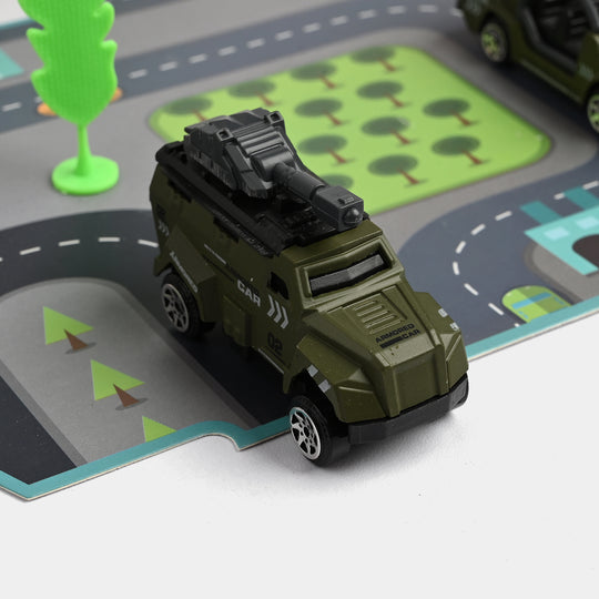 Die-Cast Metal Vehicle Garage Set