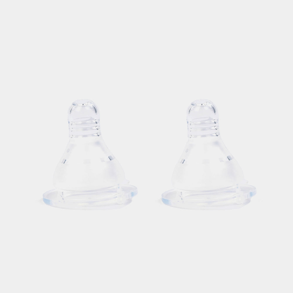 Regular-Neck Silicone Nipples (M) – Pack of 2