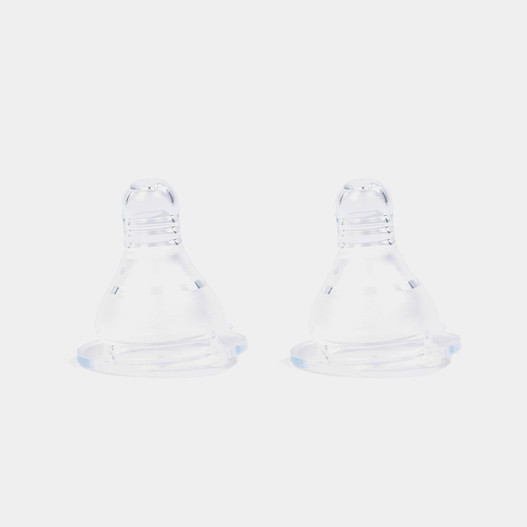 Regular-Neck Silicone Nipples (M) – Pack of 2