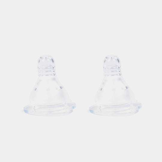 Regular-Neck Silicone Nipples (M) – Pack of 2