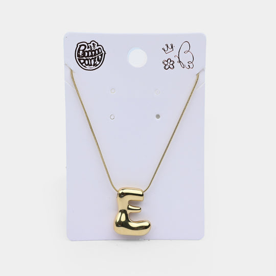 Necklace & Alphabet Pendant for Girls