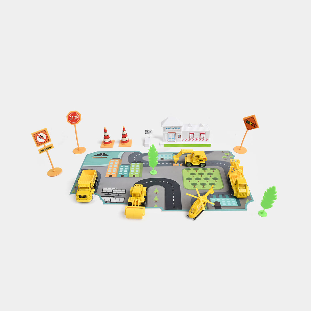 Die-Cast Metal Vehicle Garage Set