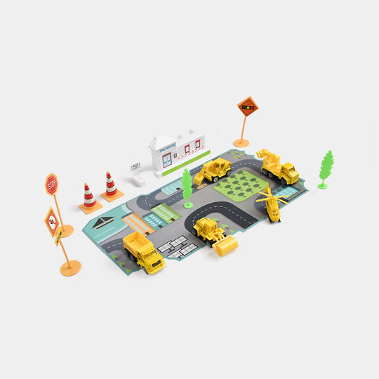 Die-Cast Metal Vehicle Garage Set