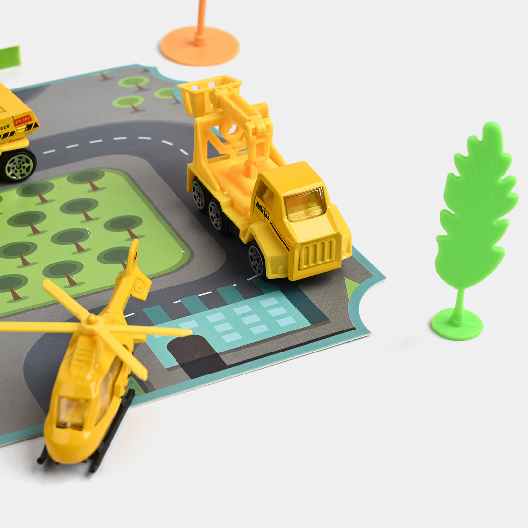 Die-Cast Metal Vehicle Garage Set
