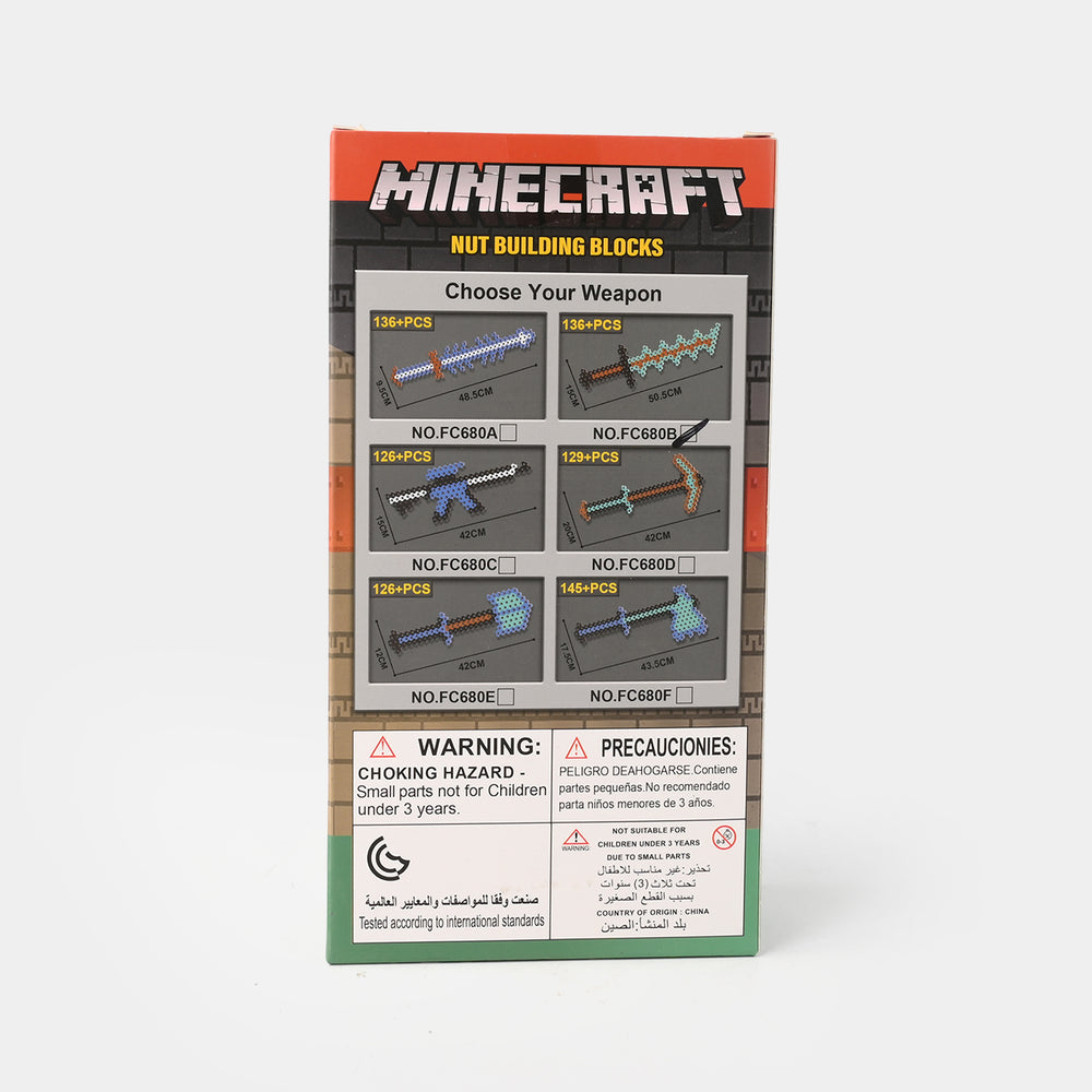 Minecraft Sword Building Block Set 136PCs For Kids