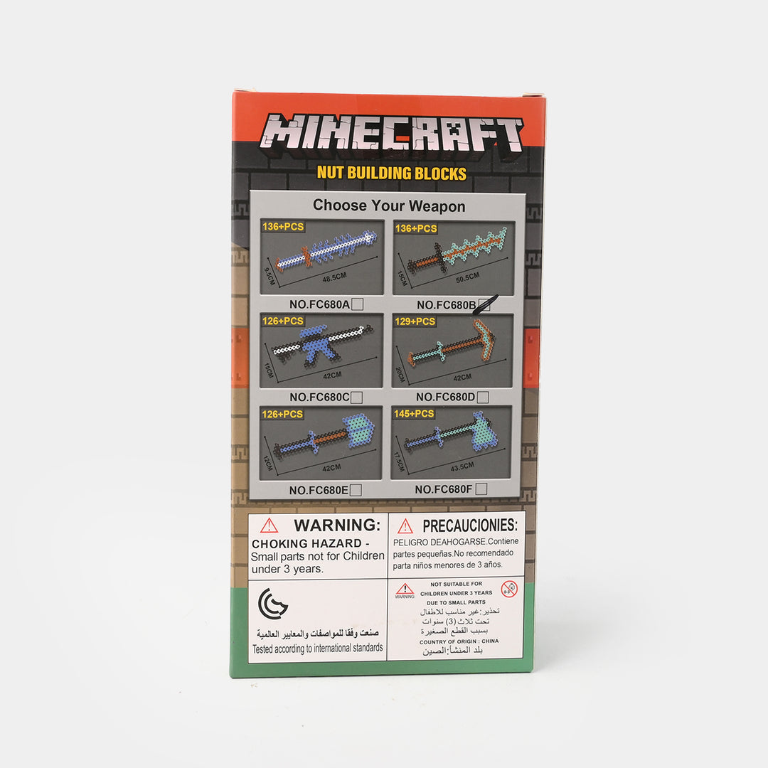 Minecraft Sword Building Block Set 136PCs For Kids