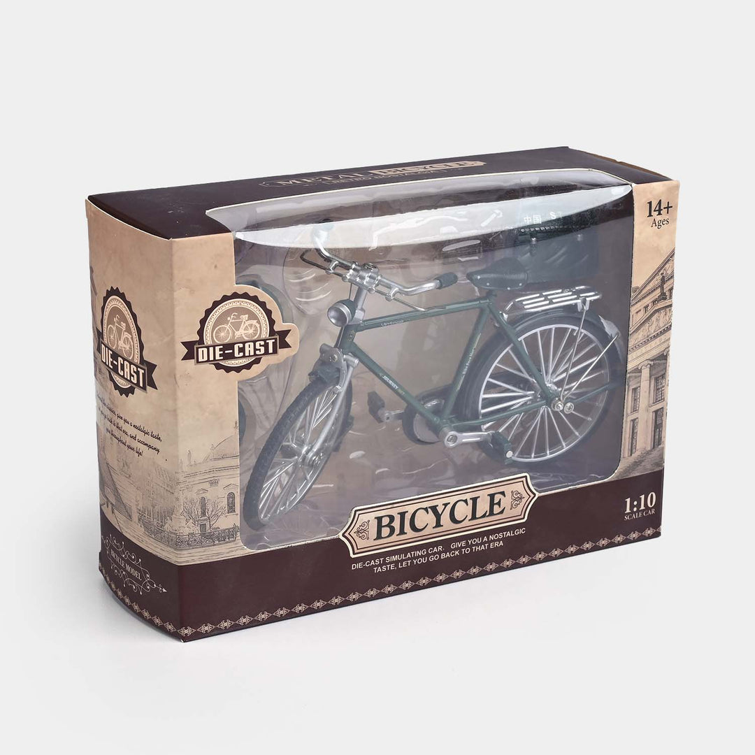 1:10 Scale Diecast Metal Model Retro Bicycle Toy