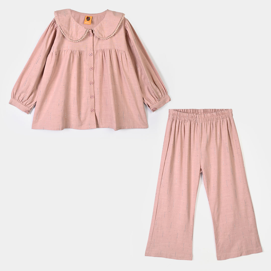 Girls CVC Co-Ord Set Stars-Powder.Pink