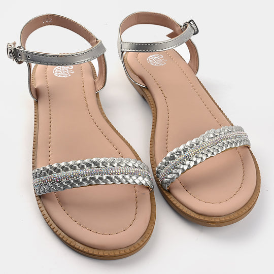 Girls Sandals J02-SILVER