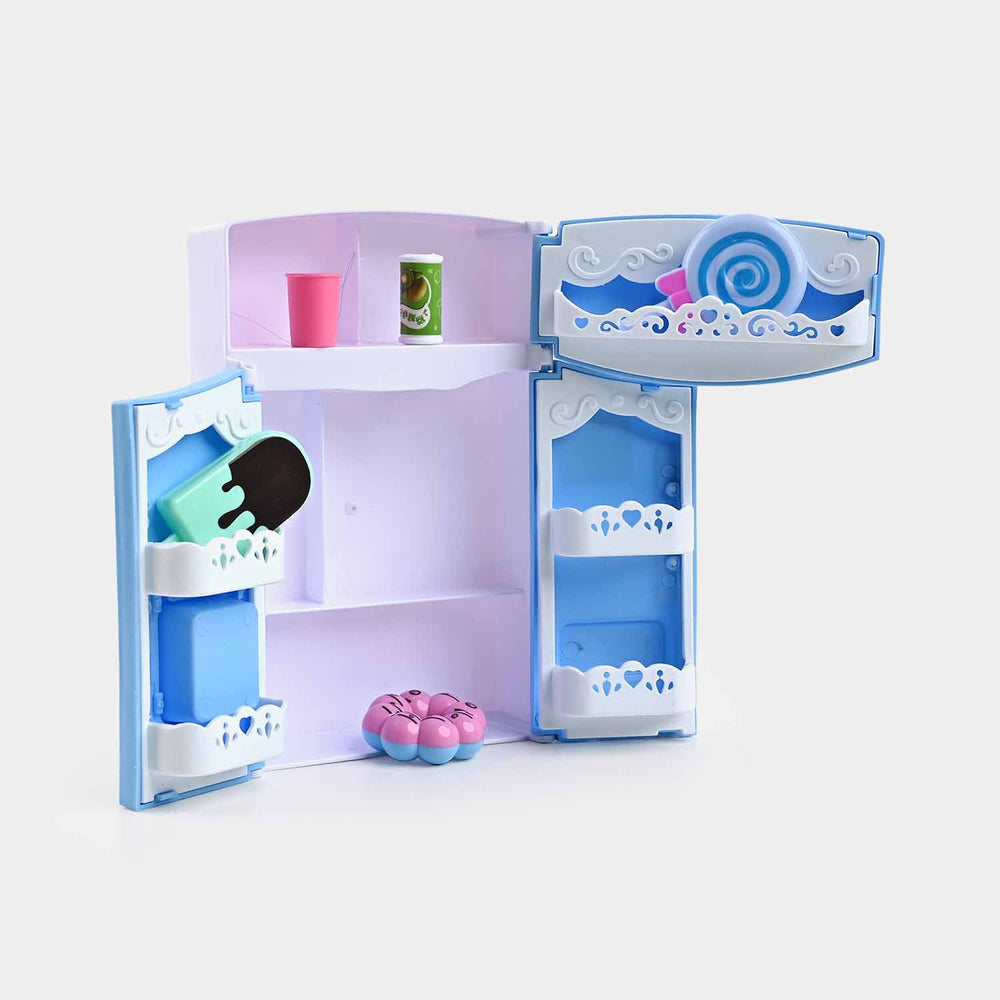 Mini Refrigerator Play Set For Kids