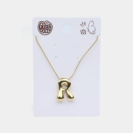 Necklace & Alphabet Pendant for Girls