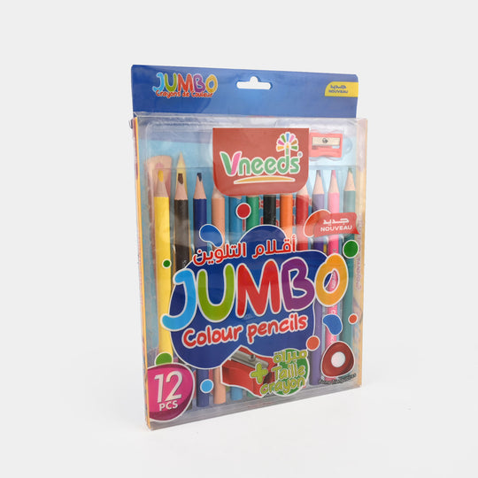 Jumbo Colour Pencil Set – 12 PCS