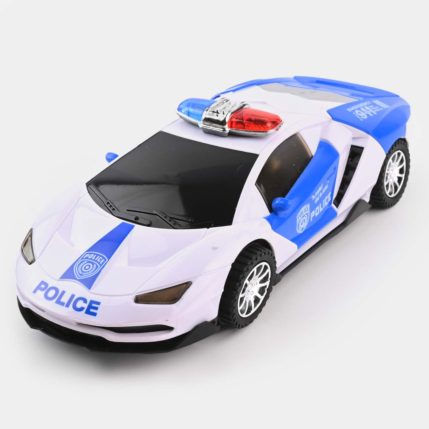 Electric Police Car With Light & Music For Kids