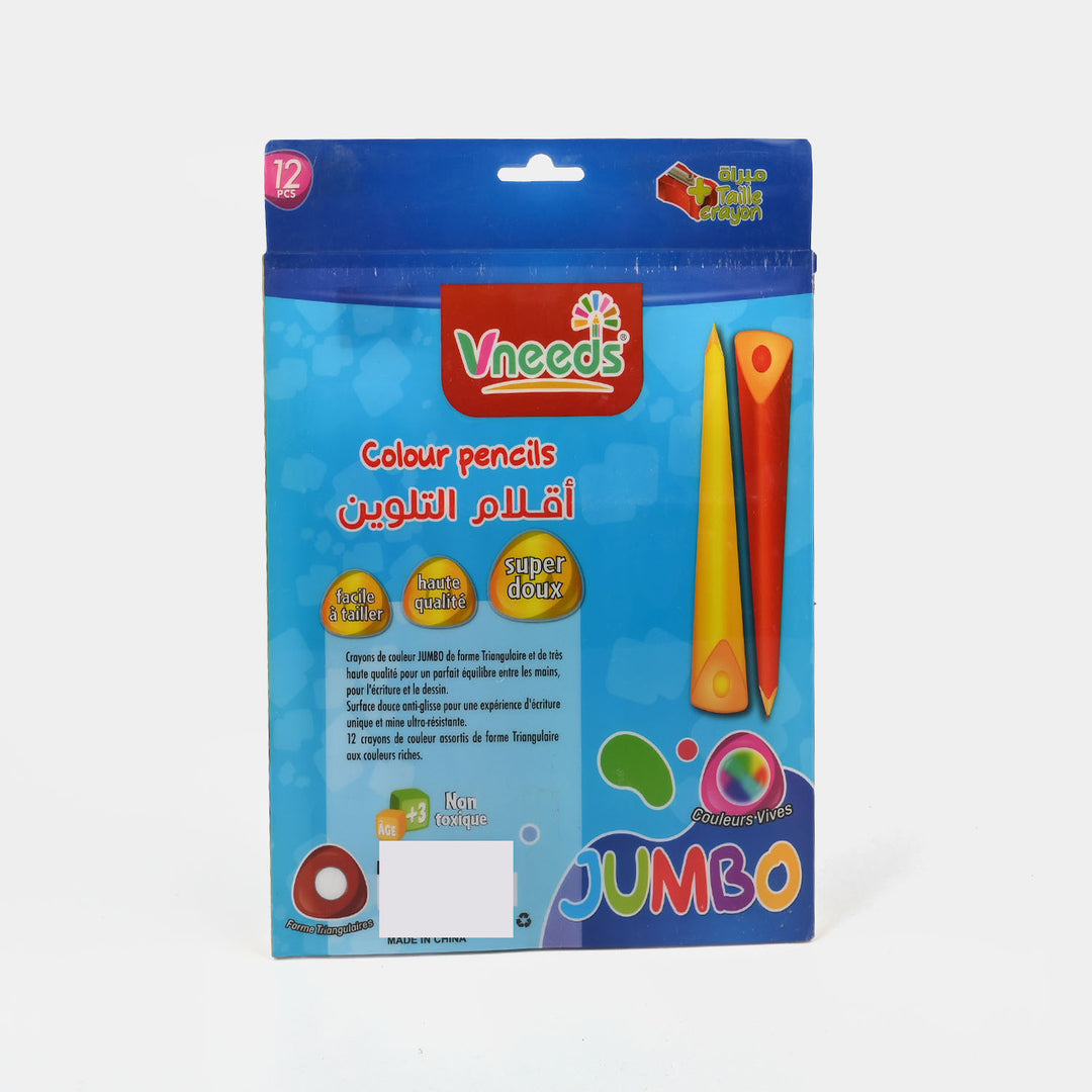 Jumbo Colour Pencil Set – 12 PCS