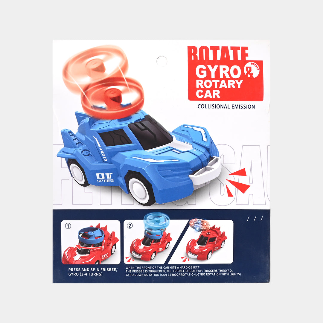 Gyro Rotary Car with Light Effects Frisbee Spin