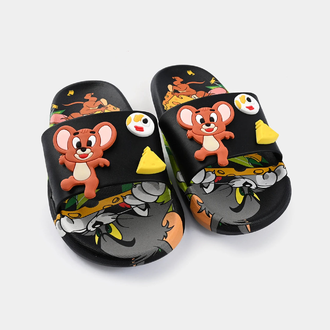 Boys Slippers DF-202-BLACK