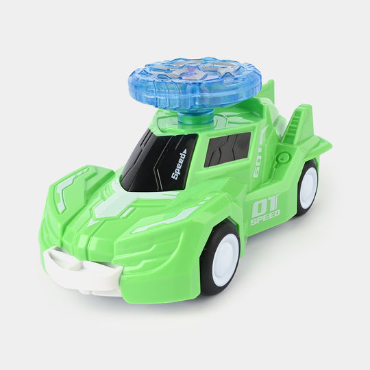 Gyro Rotary Car with Light Effects Frisbee Spin