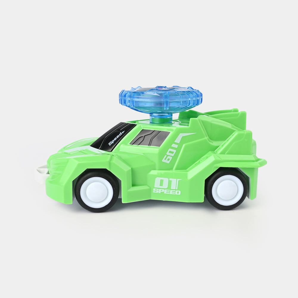 Gyro Rotary Car with Light Effects Frisbee Spin