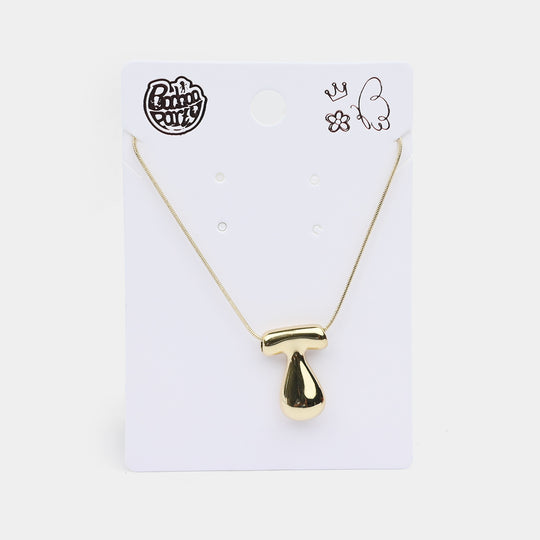 Necklace & Alphabet Pendant for Girls