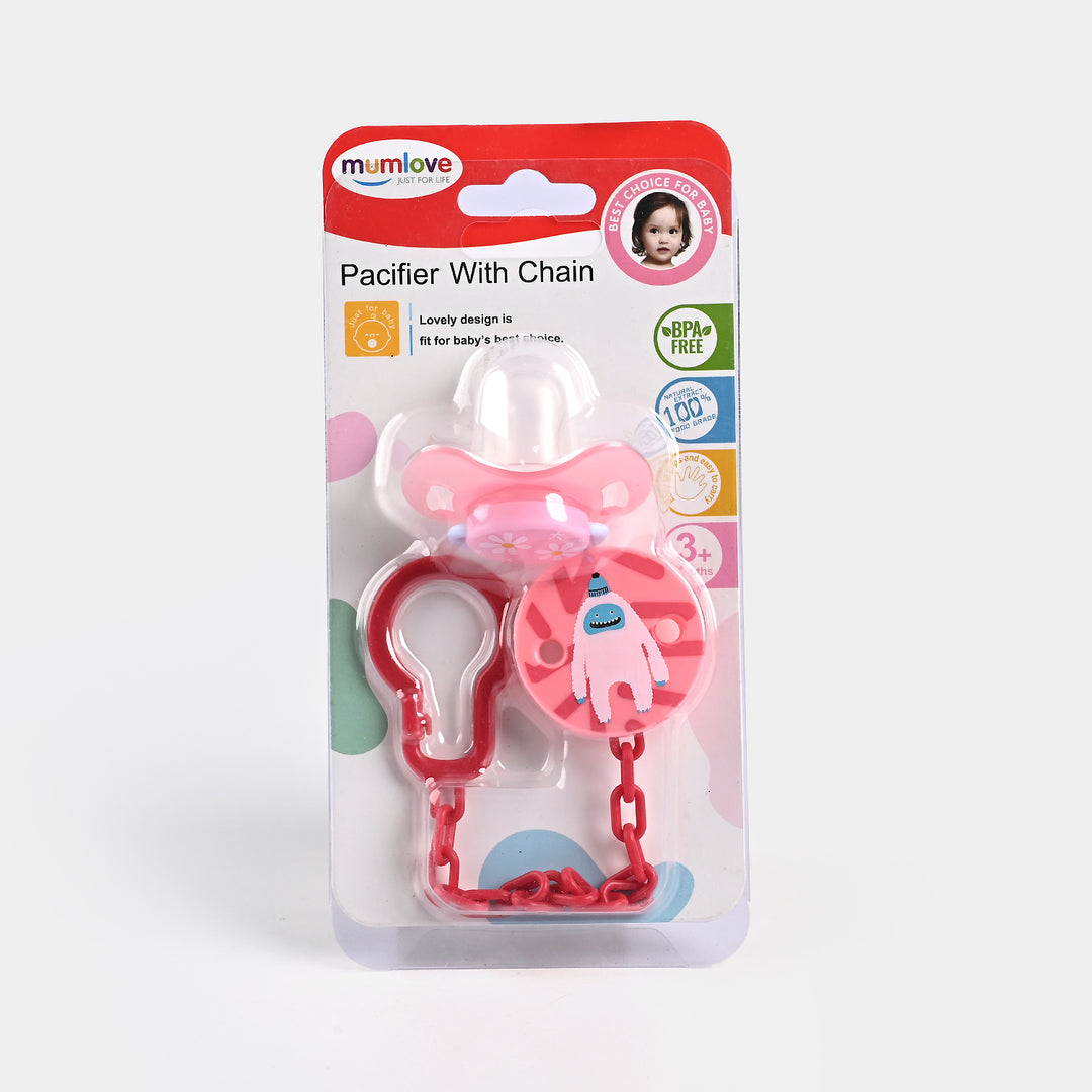 Pacifier With Chain Flower | 3M+