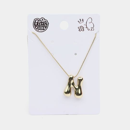 Necklace & Alphabet Pendant for Girls