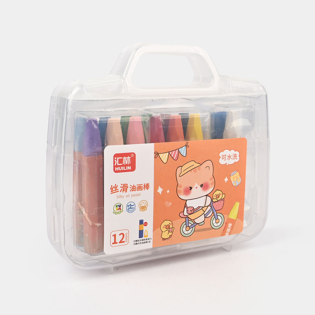 Oil Pastels – 12 Pcs Set with Carry Case