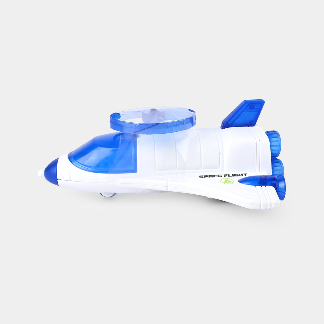 Space Aircraft Car With Light Effects Frisbee Spin