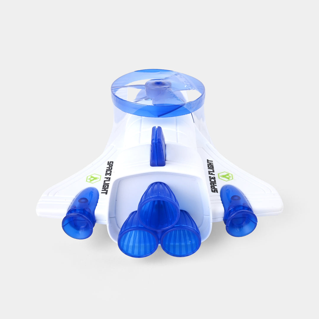 Space Aircraft Car With Light Effects Frisbee Spin