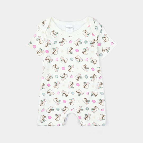 Infant Girls Cotton Set-Mint/White