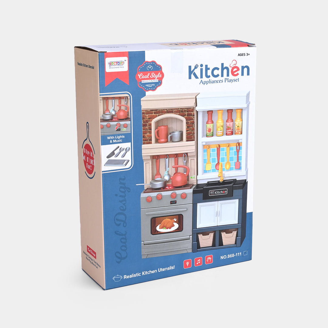 Classic Modern Kitchen Play Set with Light & Sound