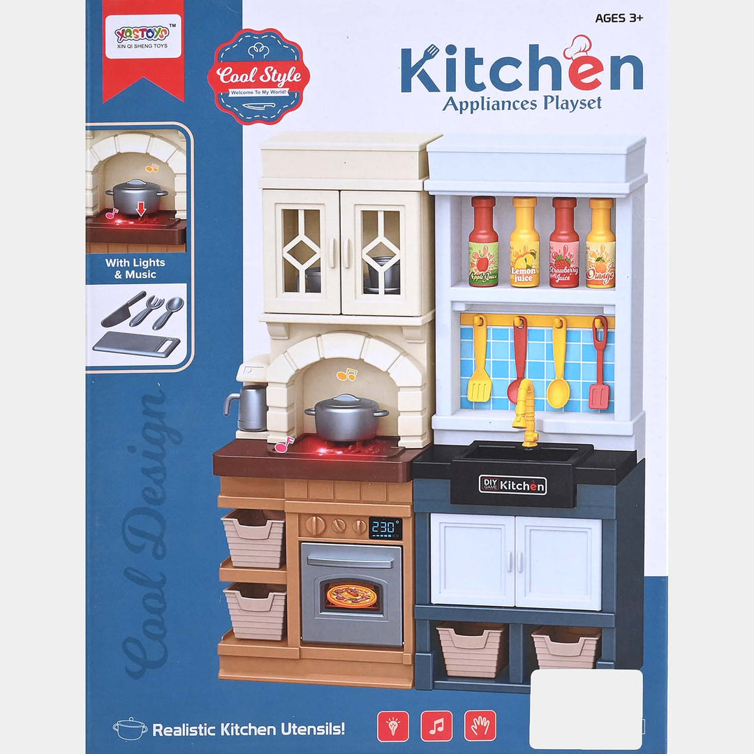 Classic Modern Kitchen Play Set with Light & Sound