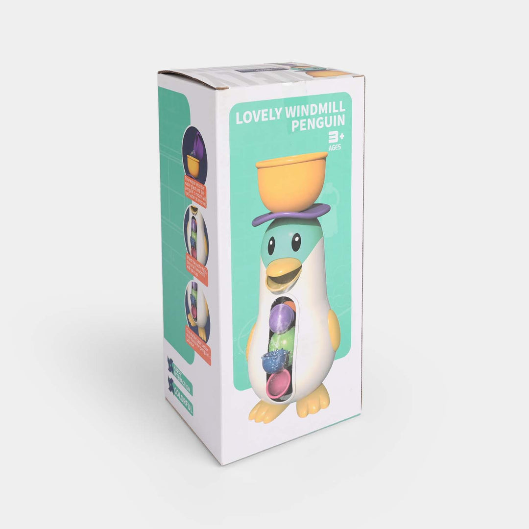 Lovely Windmill Penguin Bath Toy