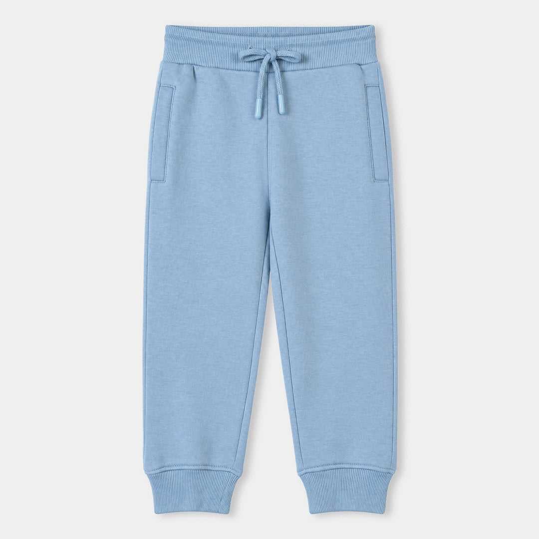 Girls Fleece 2 Piece Suit Stitch-Blue.Fog
