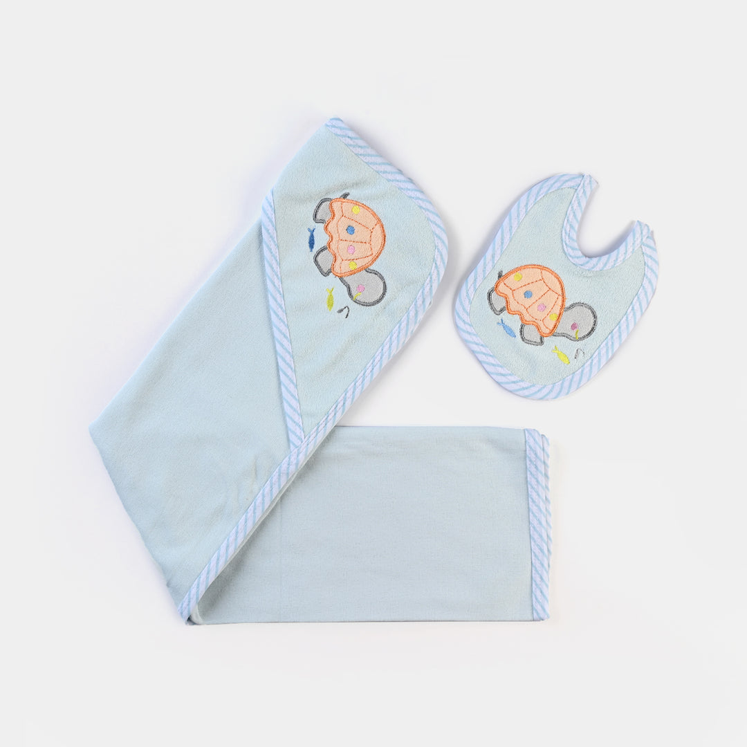 Baby 2Pcs Set Bath Towel + Bib