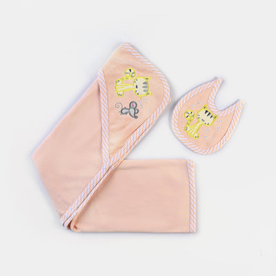 Baby 2Pcs Set Bath Towel + Bib