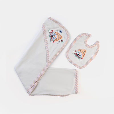 Baby 2Pcs Set Bath Towel + Bib