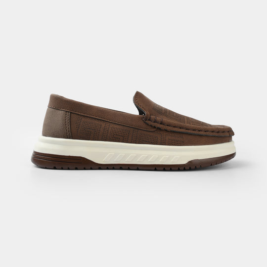 Boys Loafer ZK-4-COFFEE