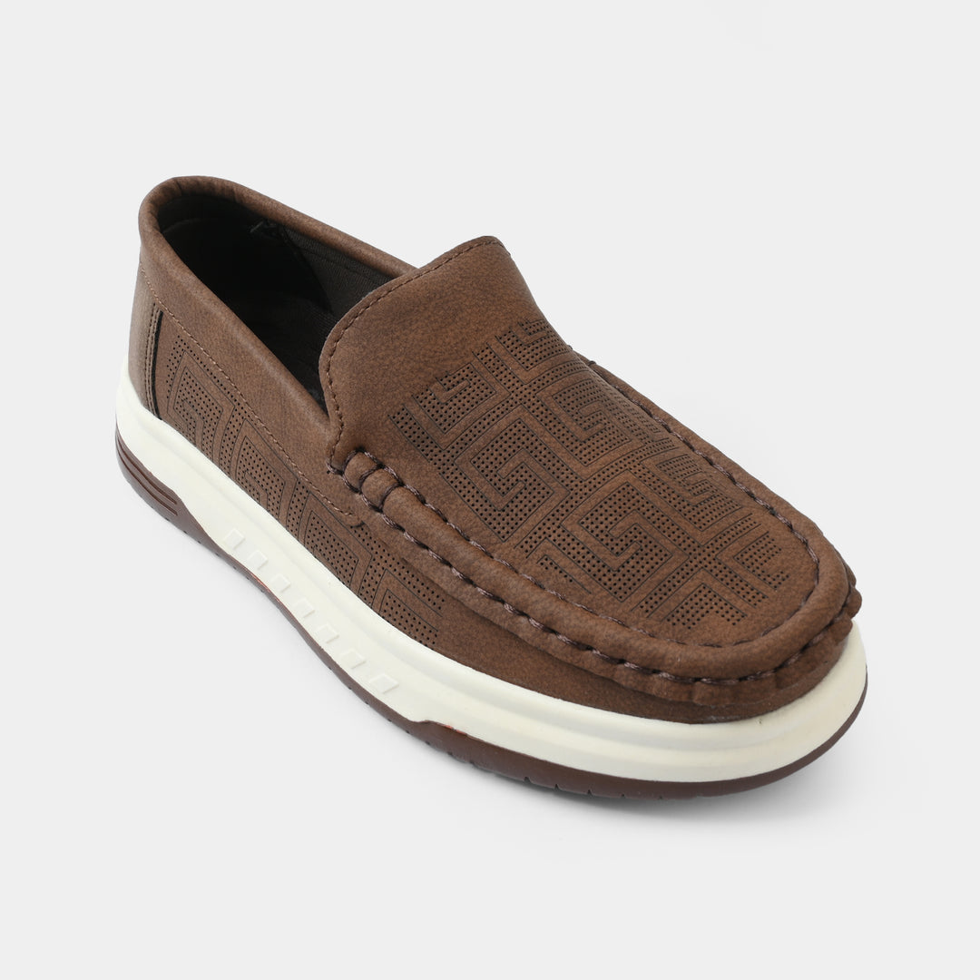 Boys Loafer ZK-4-COFFEE
