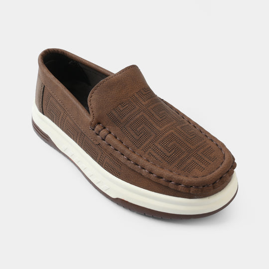 Boys Loafer ZK-4-COFFEE