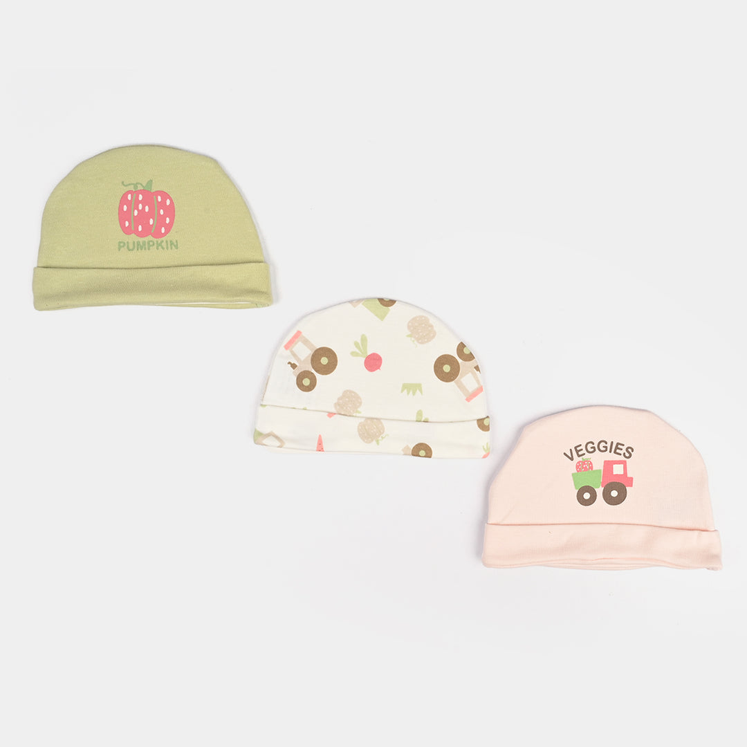 Pack OF 3 Baby Cap/Hat Set