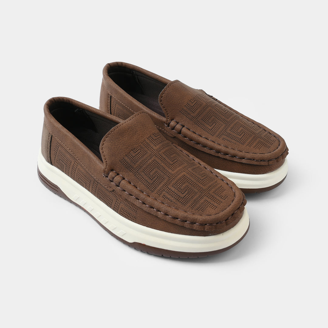 Boys Loafer ZK-4-COFFEE