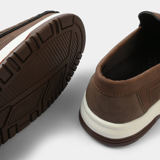 Boys Loafer ZK-4-COFFEE