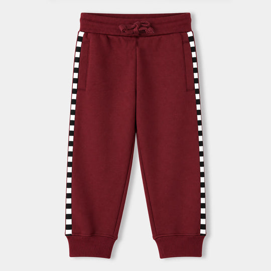 Boys Fleece 2 Piece Suit F1-Maroon