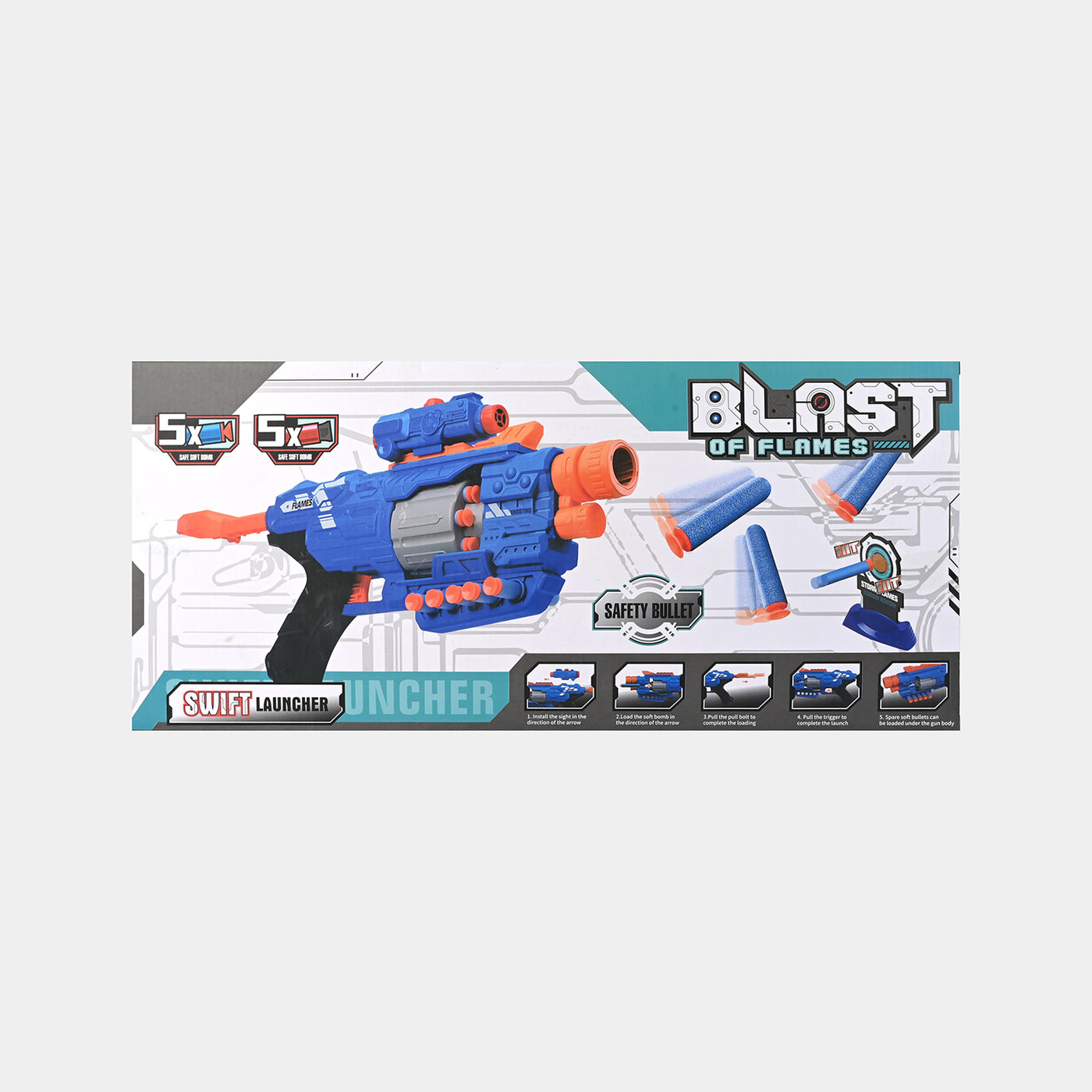 EVA SOFT DART TARGET BLASTER TOY FOR KIDS