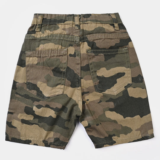 Boys Cotton Short Camo