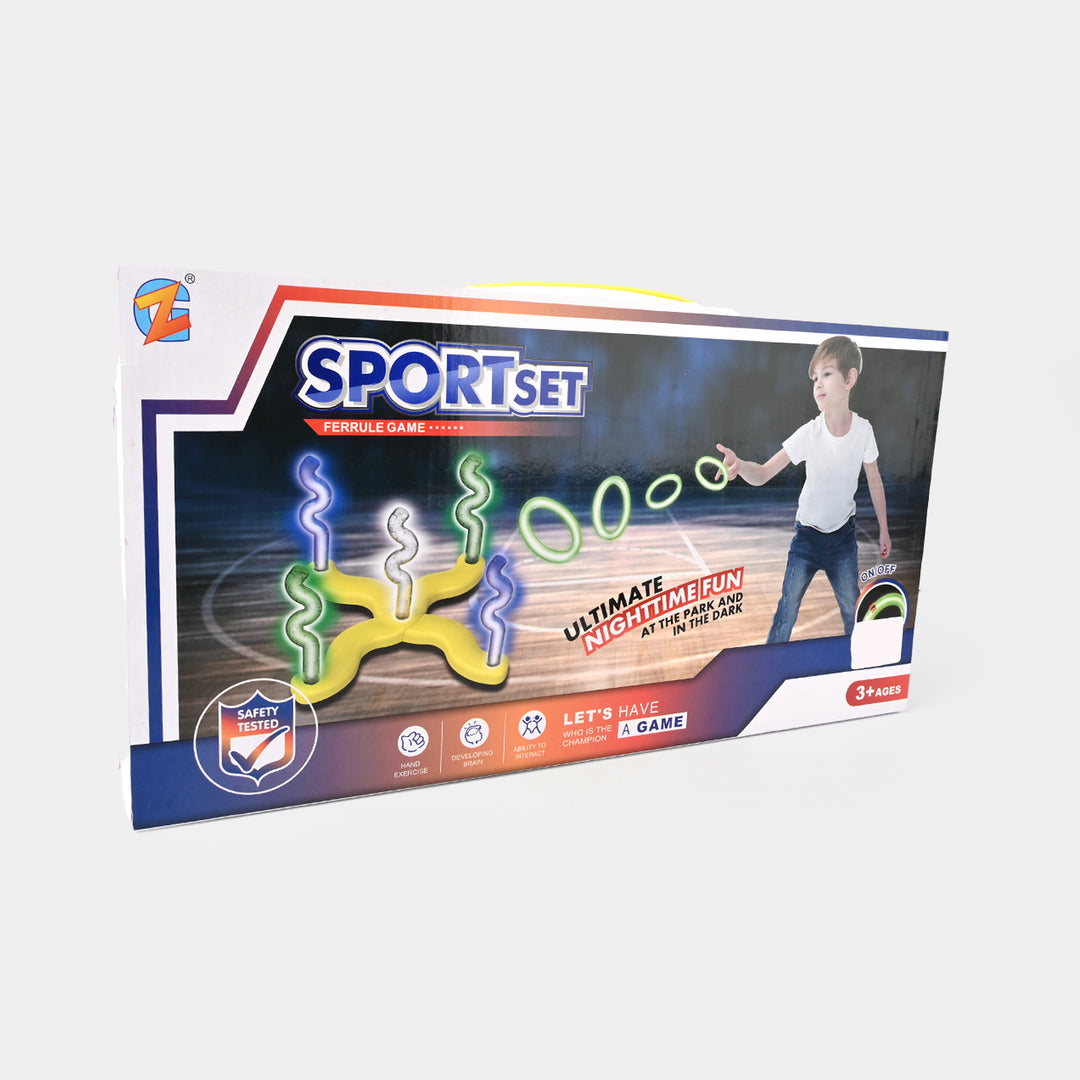 Sportset Ferrule Game Light-Up Ring Toss Fun