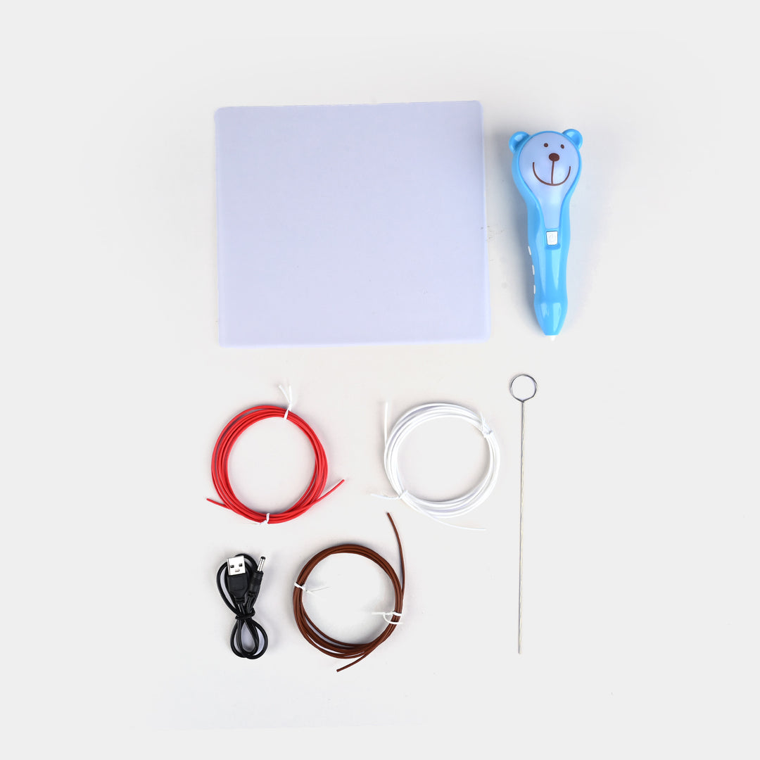 Bear 3D Pen With Battery For Kids
