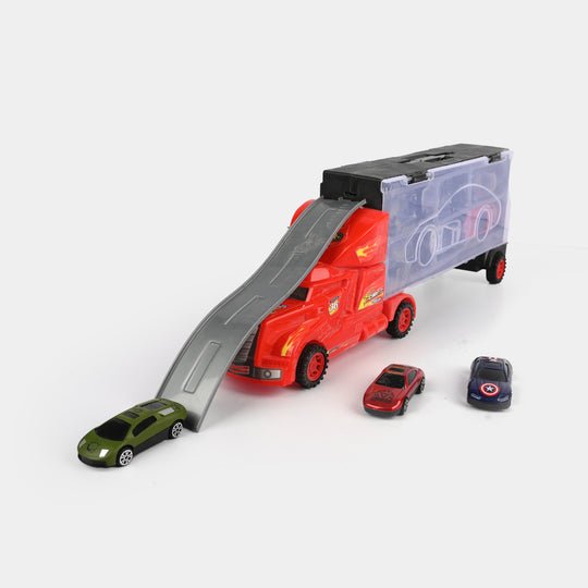 Hot Wheel Transport truck with Mini Cars