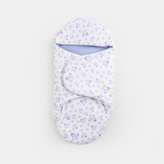 Infant Baby Foam Swaddle Butterfly | Purple