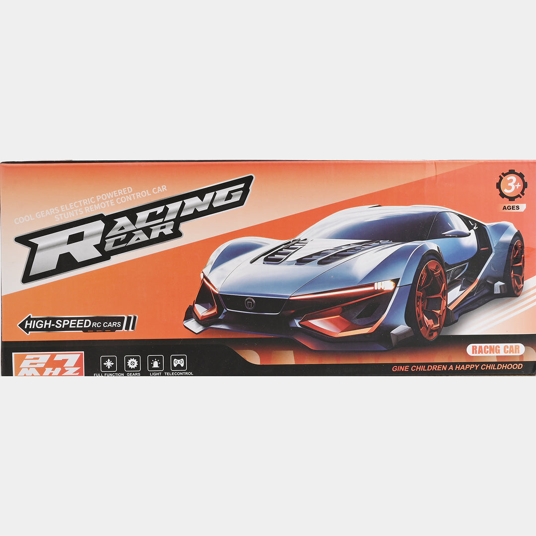 Racing Gear Transparent RC Car – Police Model Toy